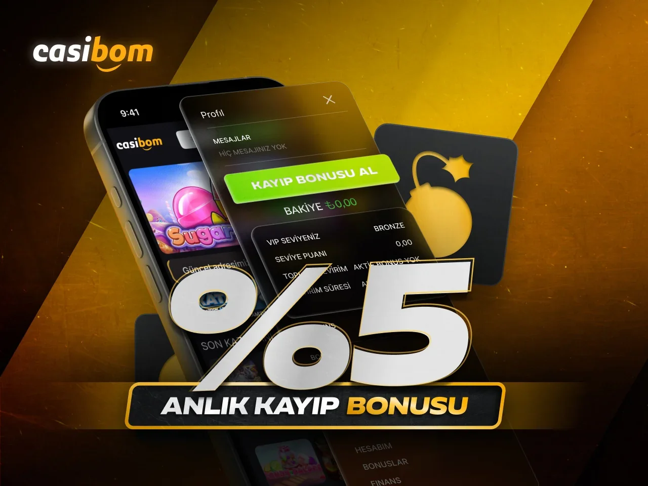 %5 ANLIK KAYIP BONUSU